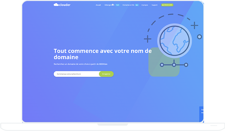 Hébergement web Clouder sur laptop