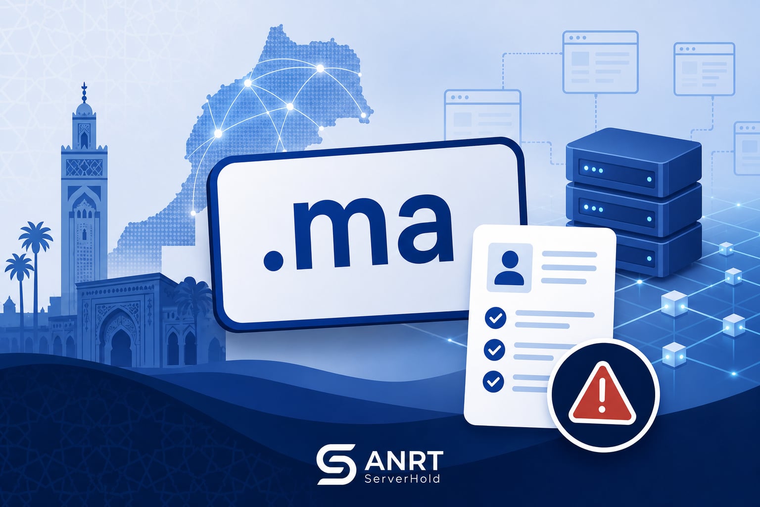 ANRT ونطاقات .ma: التحقق من أصحاب النطاقات وخطر ServerHold