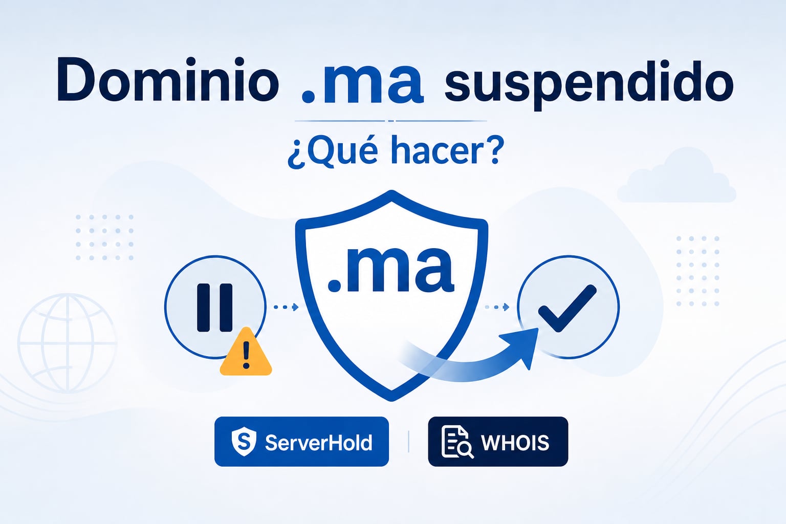 Nombre de dominio .ma suspendido: ¿qué hacer?